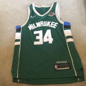 Giannis Antetokounmpo Nike Swingman Milw Bucks Harley Davidson Jersey NBA-44